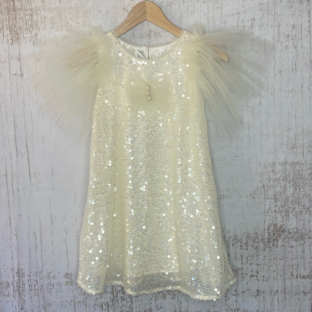 Girls dress with sequins